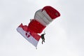 Parachutists of the armed forces on the national holiday 2020 in vienna Royalty Free Stock Photo