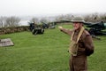 Falmouth, Cornwall, UK - April 12 2018: Military historian dress