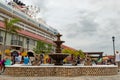 Falmouth Cruise Port in Jamaica with Disney Fantasy cruise ship docked
