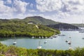 Falmouth harbour. View from Shirely Heights, Antigua, West Indie