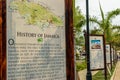 History of Jamaica and other banners at the Falmouth Cruise Port