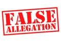 FALSE ALLEGATION Royalty Free Stock Photo