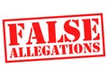 FALSE ALLEGATIONS Royalty Free Stock Photo