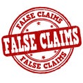 False claims grunge rubber stamp