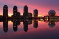 False Creek, Dawn Skyline, Vancouver Royalty Free Stock Photo