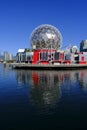 False Creek Science Center Building on Sunny Day Reflection in Water