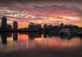 False Creek Sunrise, Vancouver Royalty Free Stock Photo