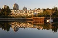 False Creek , Vancouver Reflection, Dawn Royalty Free Stock Photo