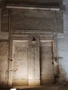 False door in the Temple of Abydos. Osireion Royalty Free Stock Photo
