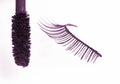 False eyelash and mascara Royalty Free Stock Photo