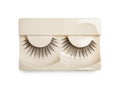 False eyelashes on background Royalty Free Stock Photo