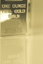 False generic gold lingot Royalty Free Stock Photo