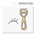 False lashes curler color icon