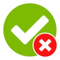 Flat Vector False Positive Icon