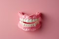 False teeth and jaw