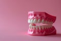 False teeth and jaw