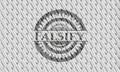 Falsify silver badge. Scales pattern. Vector Illustration. Detailed. EPS10