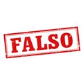 Falso stamp isolated on white background Royalty Free Stock Photo