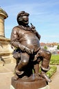 Falstaff statue, Stratford-upon-Avon. Royalty Free Stock Photo