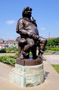 Falstaff statue, Stratford-upon-Avon. Royalty Free Stock Photo