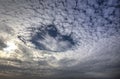 Fallstreak or Hole Punch Cloud Formation Royalty Free Stock Photo