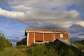 Falu red shed near Gausdal Royalty Free Stock Photo