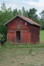 Falu red Swedish barn Royalty Free Stock Photo