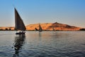 Faluca boat sailing Royalty Free Stock Photo