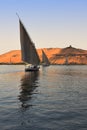 Faluca boat sailing Royalty Free Stock Photo