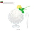 Faludeh or Iranian Rice Noodle And Rose Water Sorbet