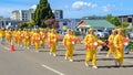 Falun Dafa Falun Gong marchers at a Rotorua, New Zealand, Christmas parade