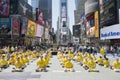 Falun Gong assemble in Times Square