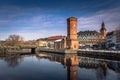 Falun - March 30, 2018: Historic center of the town of Falun in Dalarna, Sweden Royalty Free Stock Photo