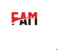FAM Letter Initial Logo Design Vector Illustration