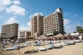 Famagusta beach and abandoned hotels Cyprus