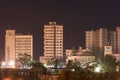 Famagusta city architecture at night in north Turkish Cyprus
