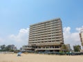 FAMAGUSTA, CYPRUS, June, 2019:Ruins of hotels at Varosia district of Famagusta, Cyprus