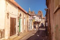 FAMAGUSTA, CYPRUS - OCTOBER 10: Lala Mustafa Pasa street, a tour