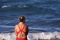 Famale Life Guard on City Beach