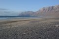 Famara beach, lanzarote, canarias island