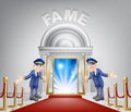 Fame Red Carpet Entrance Royalty Free Stock Photo