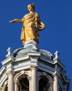 Fame Statue on the Bank of Scotland Building in Edinburgh