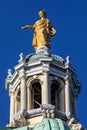 Fame Statue on the Bank of Scotland Building in Edinburgh