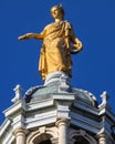 Fame Statue on the Bank of Scotland Building in Edinburgh