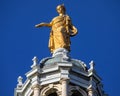 Fame Statue on the Bank of Scotland Building in Edinburgh