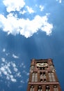 The famed clock tower in front of the City Hall Tower of ToruÃâ , Poland - Ratusz Staromiejski - POLSKA -