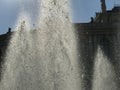 The famed fountains in front of the Odessa Opera House Royalty Free Stock Photo