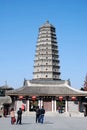 Famen Temple Pagoda in Xian Royalty Free Stock Photo