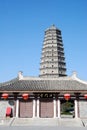 Famen Temple Pagoda in Xian Royalty Free Stock Photo