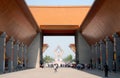 Famen Temple, Shaanxi Province, China: The entrance gate to the new complex at the Famen Temple